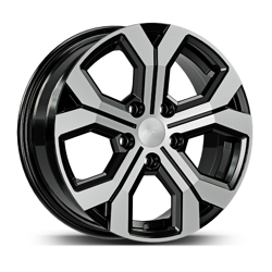 6.5X17" PCD 5X114 AGT Wheels 17260 ET40 66.1 mm Black Diamond
