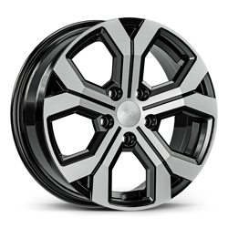 6.5X17" PCD 5X114 AGT Wheels17260 ET40 66.1 mm Black Diamond