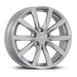 7.0X17" PCD 5X100 AGT Wheels 17261 ET40 57.10 mm Full Silver