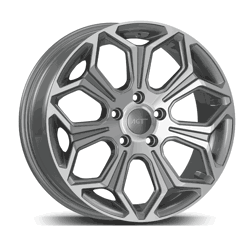 7.0X17" PCD 5X114 AGT Wheels 17263 Compass ET38 67.1 mm Silver Diamond