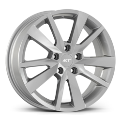 7.0X17" PCD5X114 AGT Wheels 17133 ET48 Full Silver 67.1 mm
