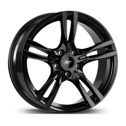 9.0X19" PCD5X120 AGT Wheels 19187 ET45 Gloss Black 72.6 mm