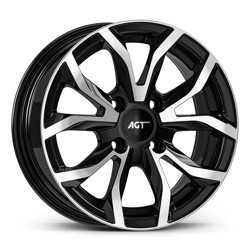 7.0X16" PCD 4X108 FD Wheels 634 ET38  67.1 mm BLACK DIAMOND