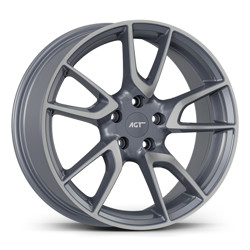 8.0X18" PCD 5X114 FD Wheels 18089 GUN METAL DIAMOND ET30 60.1 mm