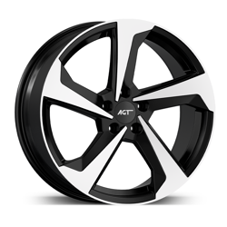 8.0X18" PCD 5X114 FD Wheels 18120 BLACK DIAMOND ET31 60.1 mm