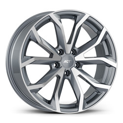 8.0X18" PCD 5X114 FD Wheels 834-2 GUN METAL DIAMOND ET35 60.1 mm