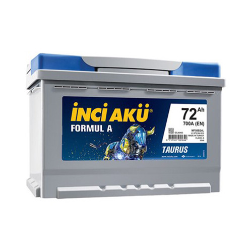 12V 72A İnci Akü Formul A Taurus