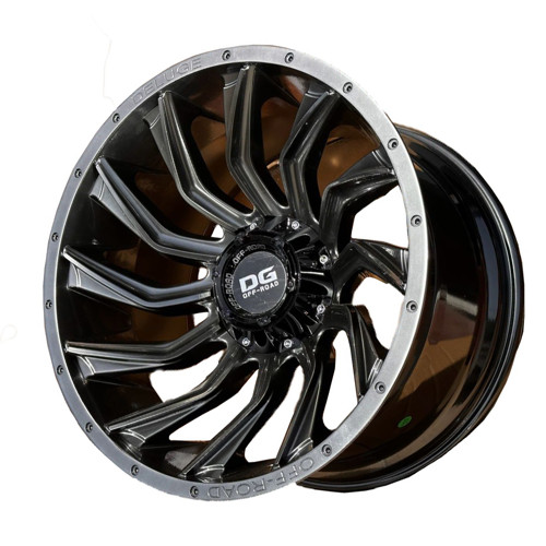 12X20" PCD 6X139.7Deluge Performance A0150 HYPER BLACK ET-44 110 mm