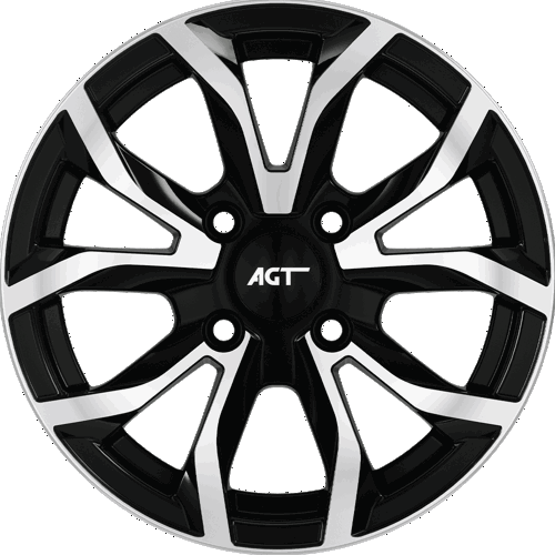 6.5X15" PCD 4X100 FD Wheels 534 BLACK DIAMOND ET35 67.1 mm