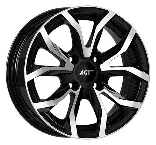 6.5X15" PCD 4X100 FD Wheels 534 BLACK DIAMOND ET35 67.1 mm