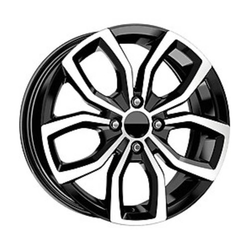 6.5X16" PCD4X100 Kormetal 256 ET44 Black Diamond 67.2 mm