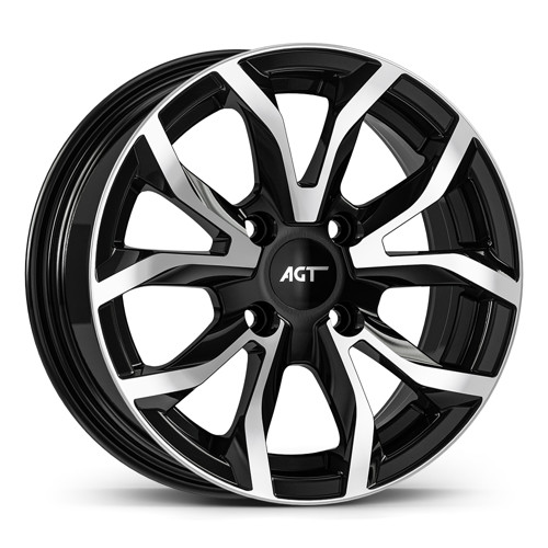 7.0X16" PCD 4X100 FD Wheels 634 ET35  67.1 mm BLACK DIAMOND