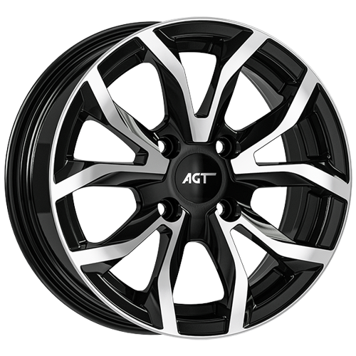 7.0X16" PCD 4X108 FD Wheels 634 ET38  67.1 mm BLACK DIAMOND
