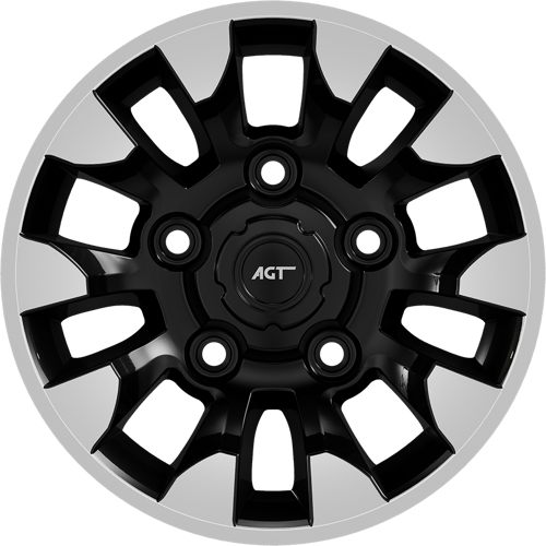 7.0X16" PCD 5X165 FD Wheels 669 ET20 BLACK DIAMOND 113.2 mm