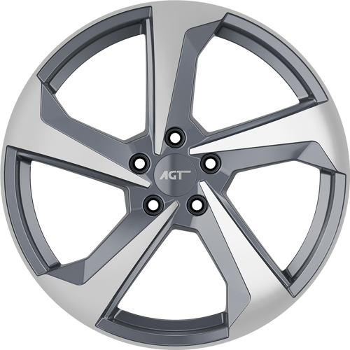 8.0X18" PCD 5X112 FD Wheels 19120 MATT GUN METAL DIAMOND ET30 66.6 mm