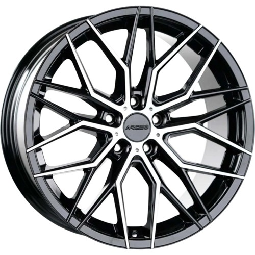 9.0X20" PCD 5X120 Arceo Wheels ARC-20141-31 ET30 BLACK DIAMOND 72.6 mm