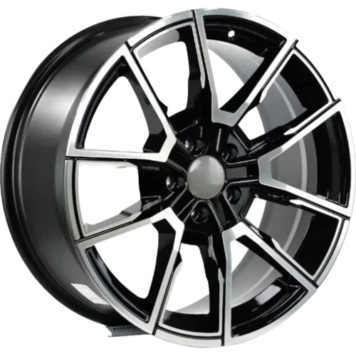 9.5X19" PCD 5X112 EMR Wheels EMR-W928-06 ET40 BLACK DIAMOND 66.45 mm