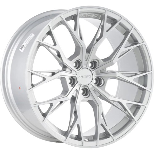 9.5X19" PCD 5X114.3 Arceo Wheels ARC-19239-24 ET42 SILVER DIAMOND ROMA 73.1 mm